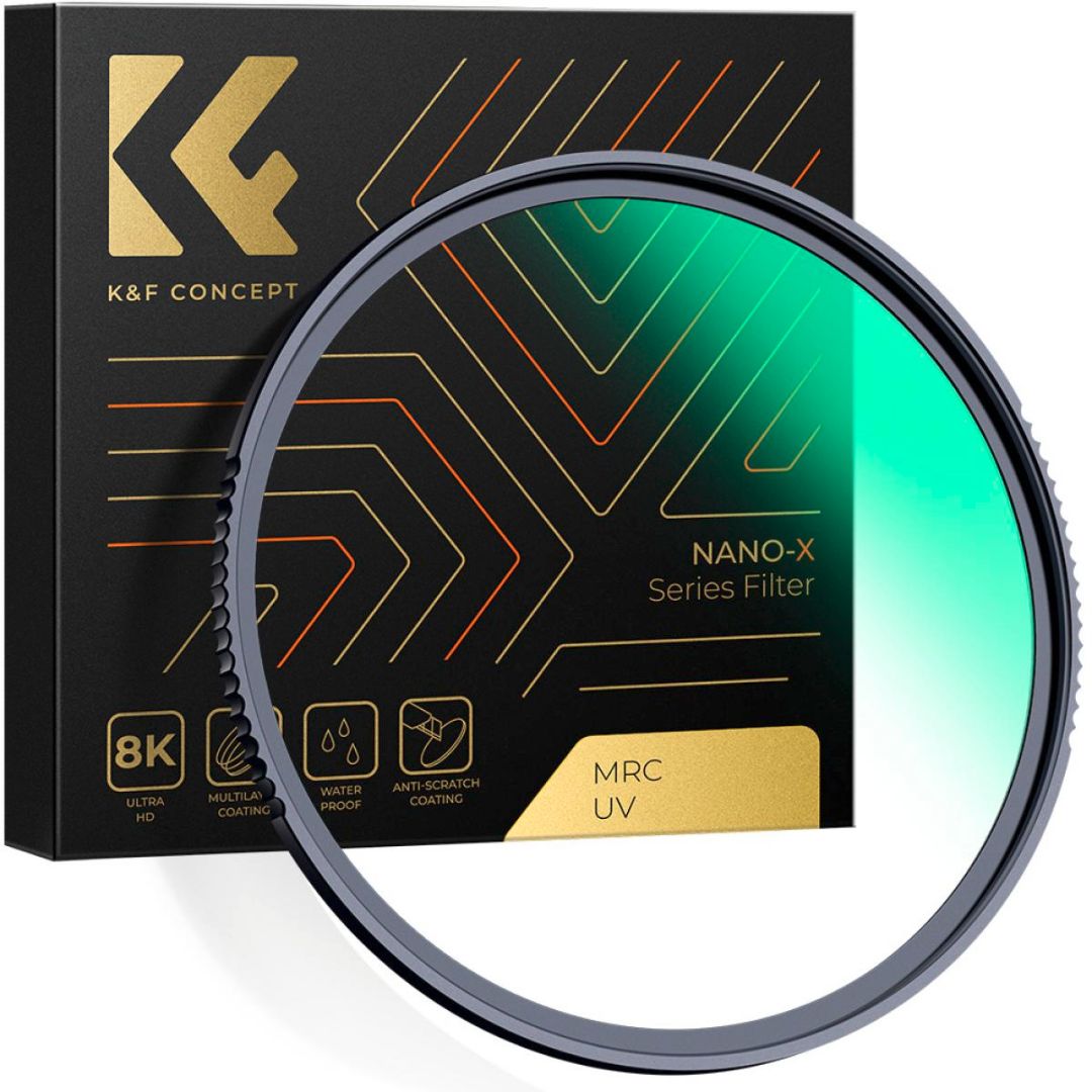 K&F Concept 52mm MCUV Filter Multi-Layer Coatings HD/Hydrophobic/Scratch Resistant/Ultra-Slim Nano-X Series KF01.984 - 1